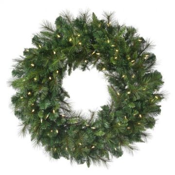 Regency Belgium with Clear LEDs Deluxe Artificial Wreath 36IN