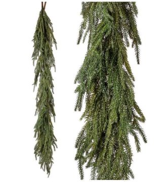 Iced Garden Norfolk Pine Artificial Garland, 4 Foot