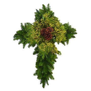 Décor, Noble Fir Christmas Cross