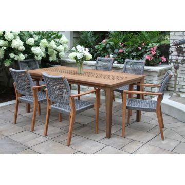 Outdoor Interiors, Checkerboard Dining Set