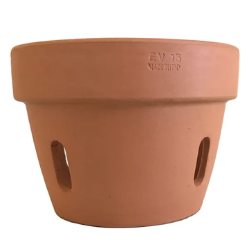 Border Concepts, Outdoor Italian Orchid Pot, Terracotta, 7.5"