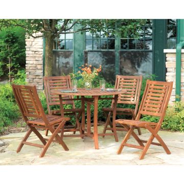 Outdoor Interiors, Eucalyptus Dining Set