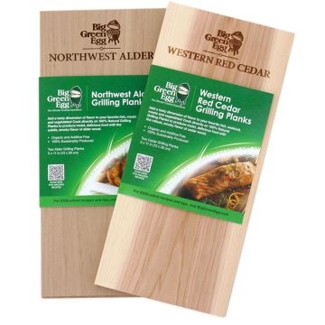 Big Green Egg Alder Grilling Planks - 2 Pack