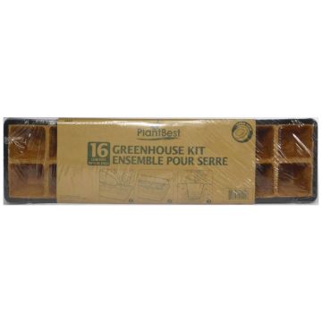 Plant Best 16 - 2.5" Coconut Coir Cell Greenhouse Kit