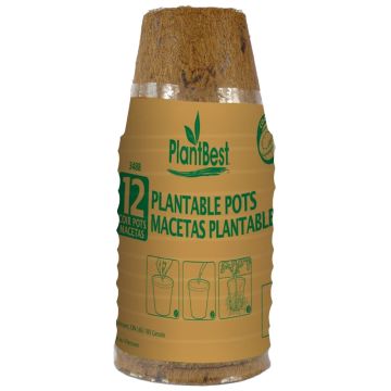 Plant Best 2.50" Biodegradable Coconut Coir Pot, 12 Pack