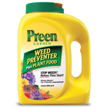 Preen Garden, Weed Preventer Plus Plant Food, 900 sqft Shaker