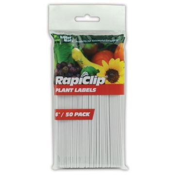 RapiClip Plant Labels, 6", 50 Pack