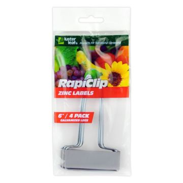 RapiClip Zinc Plant Labels, 6", 4 Pack