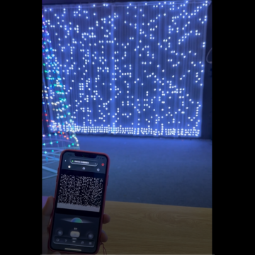 Holiday Bright Lights LED, RGB Digital Curtain with App 8x10.5FT