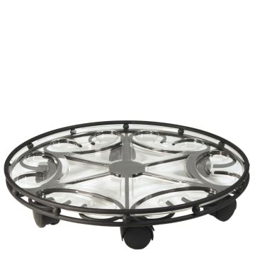 Plastec, The Saucer Caddy Deluxe, Black, 21"