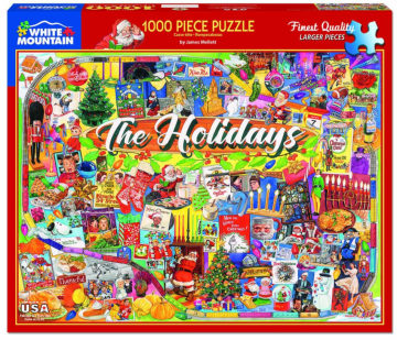 White Mountain The Holidays 1000 Piece Jigsaw Puzzle