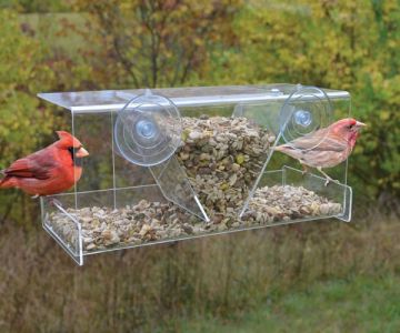 Songbird Essentials SE976 Clear View Deluxe Hopper Window Feeder