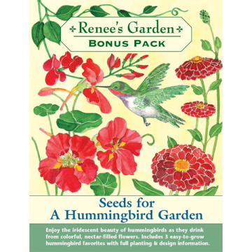 Mix, Seeds for a Hummingbird Garden, Bonus Pack ~ 400 sqft