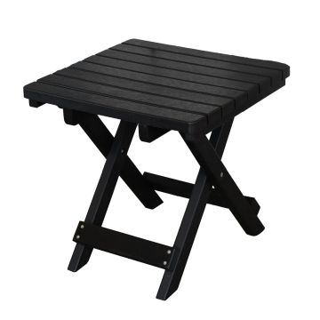 Siesta Outdoors, Folding End Table, Black