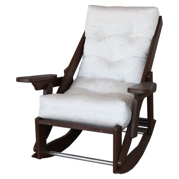 Siesta Outdoors, High Back Rocker, Tudor Brown Parch