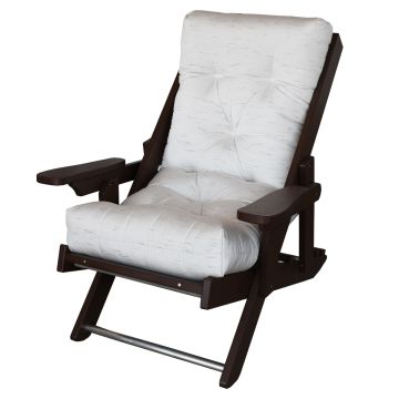 Siesta Outdoors, High Back Folding Chair, Tudor Brown Parch