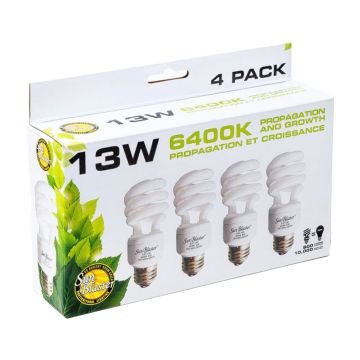 SunBlaster 13W CFL 6400K (4-pack)