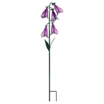 Sunset Vista Designs, Field of Flowers Violet Angel Trumpet Flower Stake 