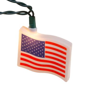 Kurt S. Adler® USA Flag Light Set 10L/12FT