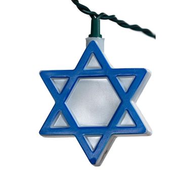 Kurt S. Adler® Hanukkah Star Of David Light Set 10L/12FT