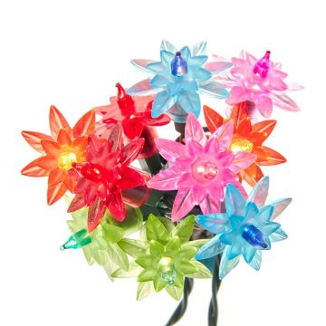 Kurt Adler Flower Light Set Multi 20L/15.5FT