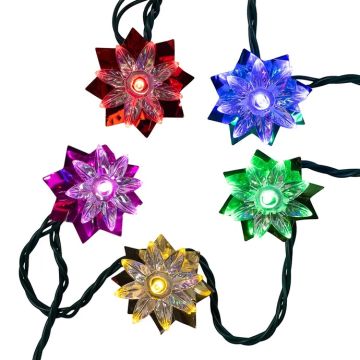 Kurt Adler Lotus Flower Light Set Multi LED 20L/16FT