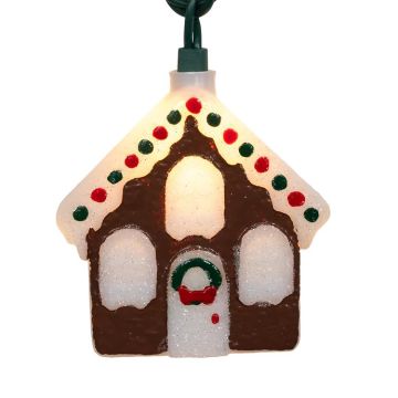 Kurt Adler Gingerbread House Light Set 10L/12FT