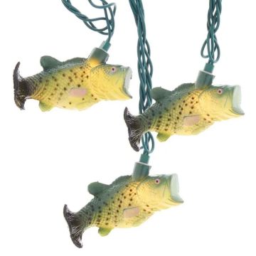 Kurt S. Adler® Bass Fish Light Set 10L/12FT