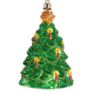 Kurt S. Adler® Christmas Tree Ornament Glass Warm White LED