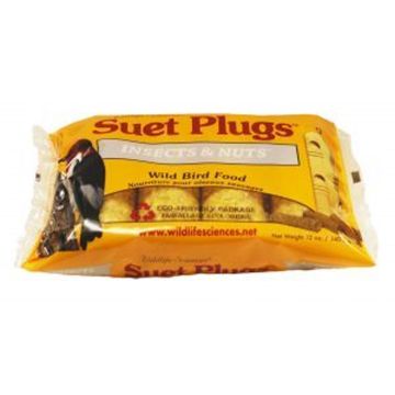 Wildlife Sciences, Suet Plugs (4-pack) - Insect & Nut Blend