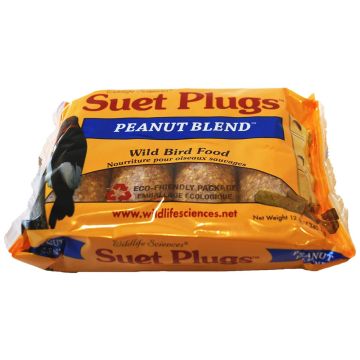 Wildlife Sciences, Suet Plugs Peanut Blend 4 Pack