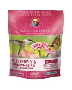 Earth Science, Butterfly & Hummingbird Wildflower Mix, 200 sqft