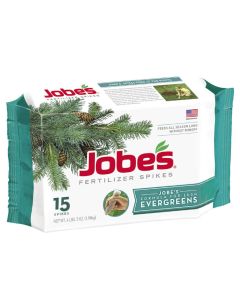 Jobe's, Evergreens 13-3-4 Fertilizer Spikes, 15 spikes