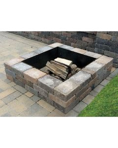 Borgert Square Fire Pit - Strassen Stone