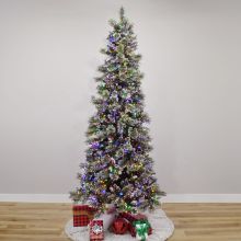 Minnesota Shimmering Pine Slim with Galaxy LEDs, Gabriel Tree® Artificial Christmas Tree