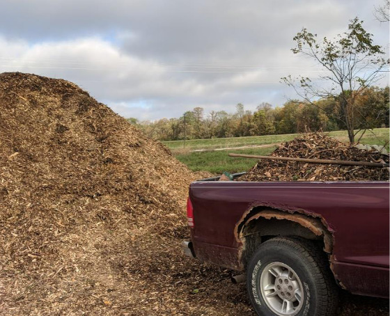 Mulch from city site - photo